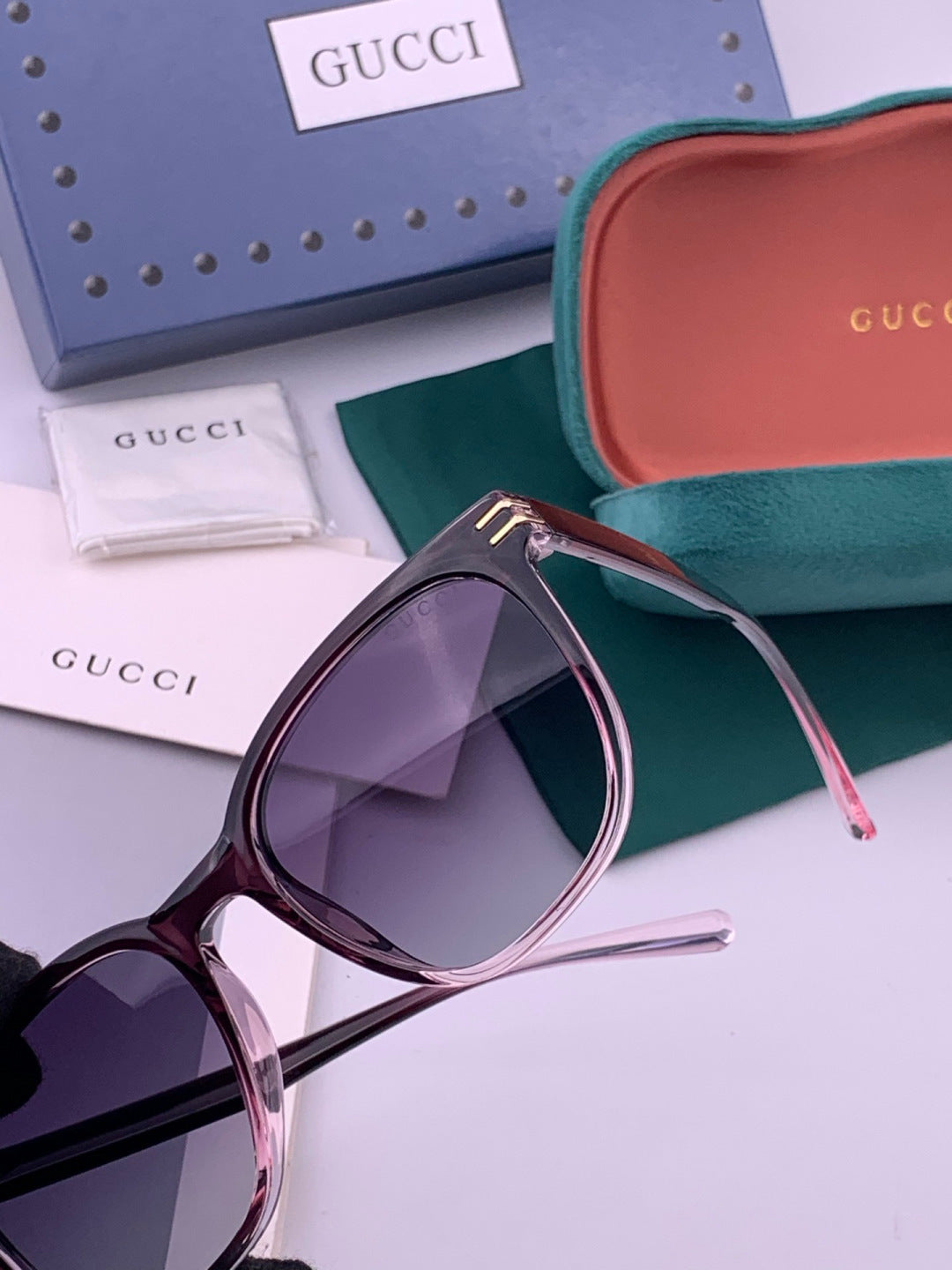 Gucci G17723 Round Black Lens Sunglasses for Men & Women - 357915 - detail image 3