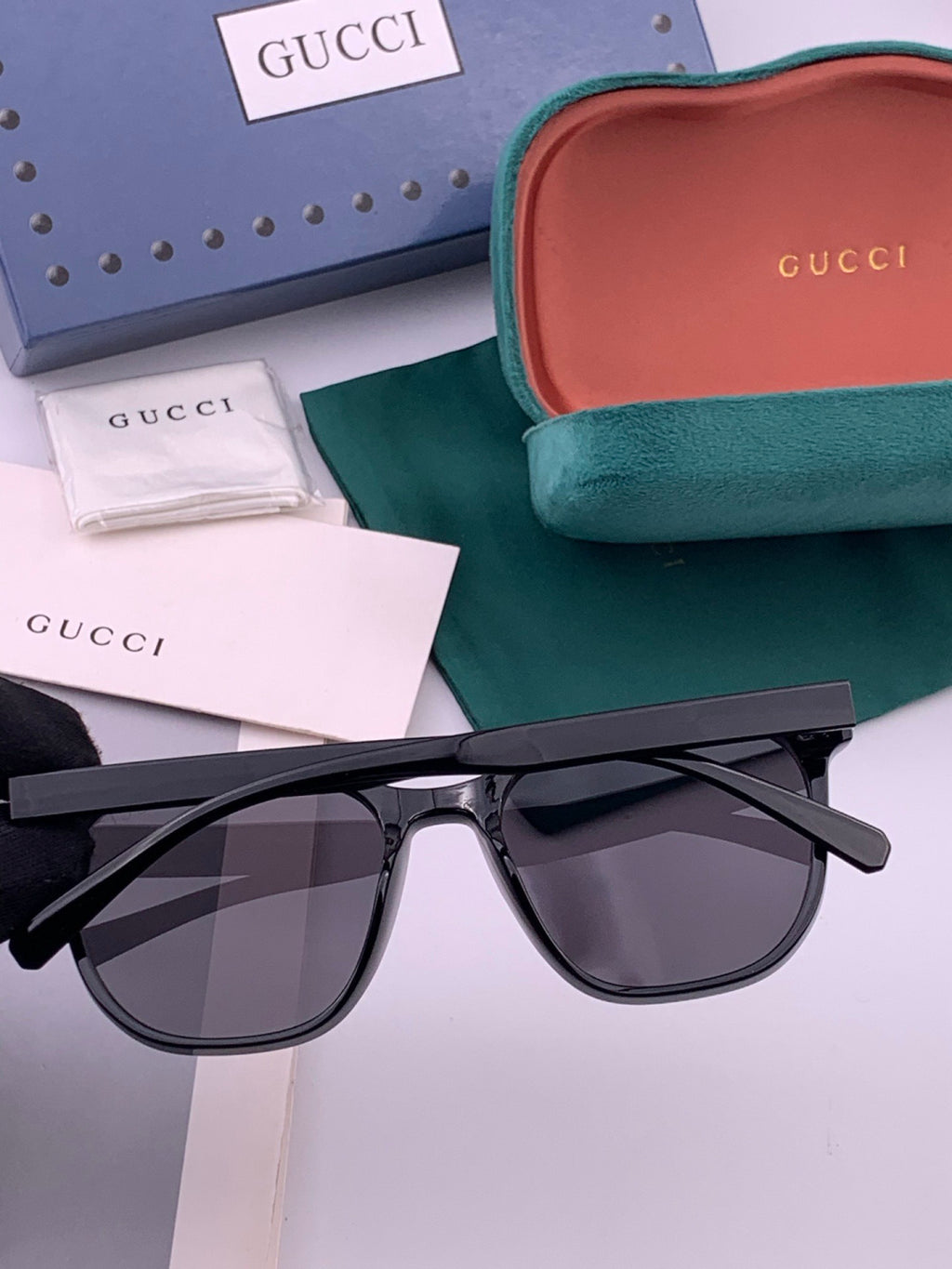 Gucci G17723 Round Black Lens Sunglasses for Men & Women - 357916 - detail image 7