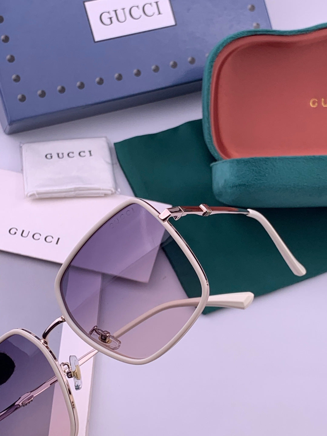 Gucci G1640 Polarized Round Brown Lens Sunglasses for Women - 357919 - detail image 3
