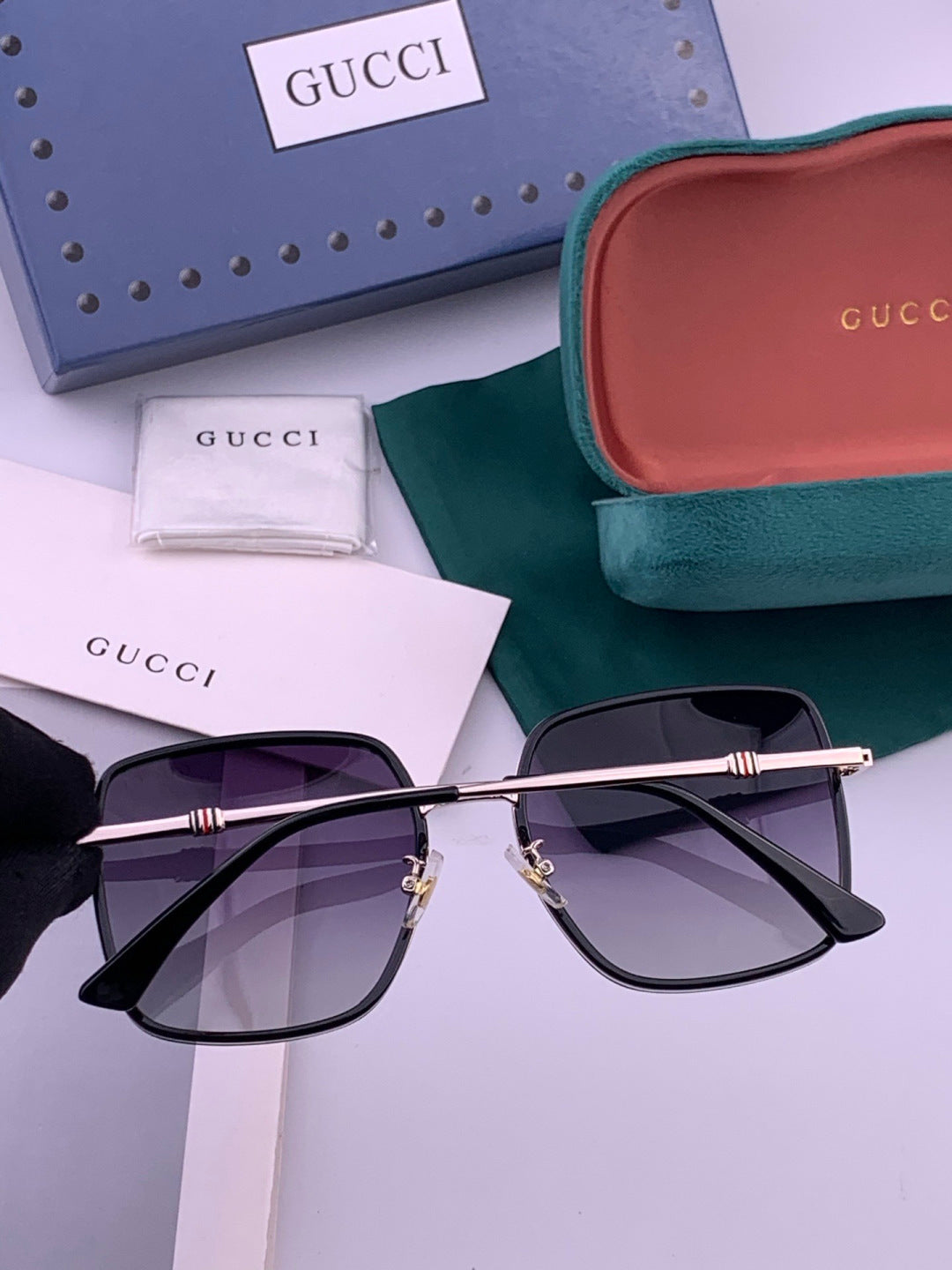 Gucci G1640 Polarized Round Brown Lens Sunglasses for Women - 357920 - detail image 6