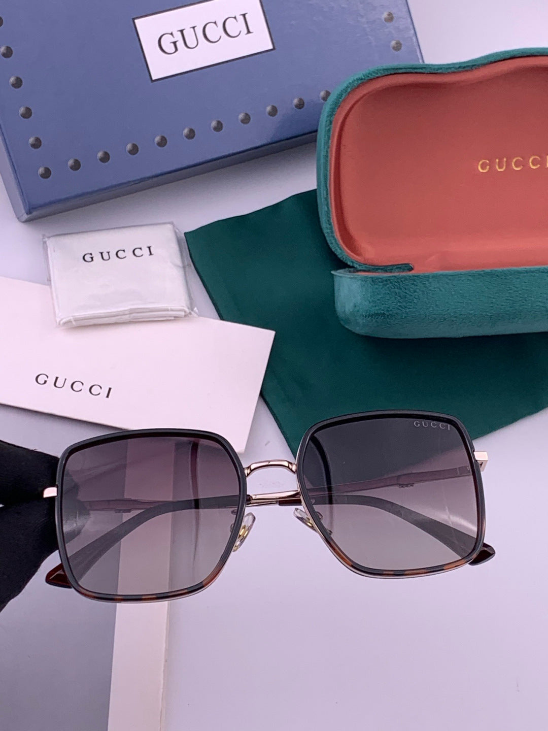 Gucci G1640 Polarized Round Brown Lens Sunglasses for Women - 357921