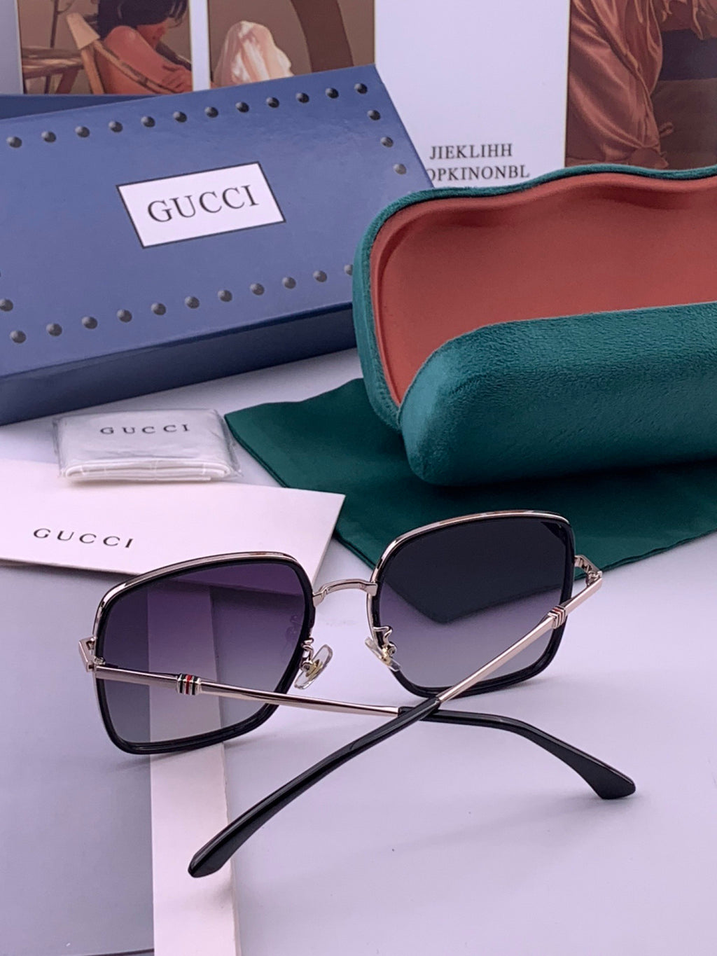 Gucci G1640 Polarized Round Brown Lens Sunglasses for Women - 357920 - detail image 4