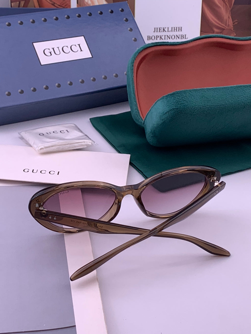 Gucci G65504 Polarized Fashion Black Lens Sunglasses for Men & Women - 357896 - detail image 5