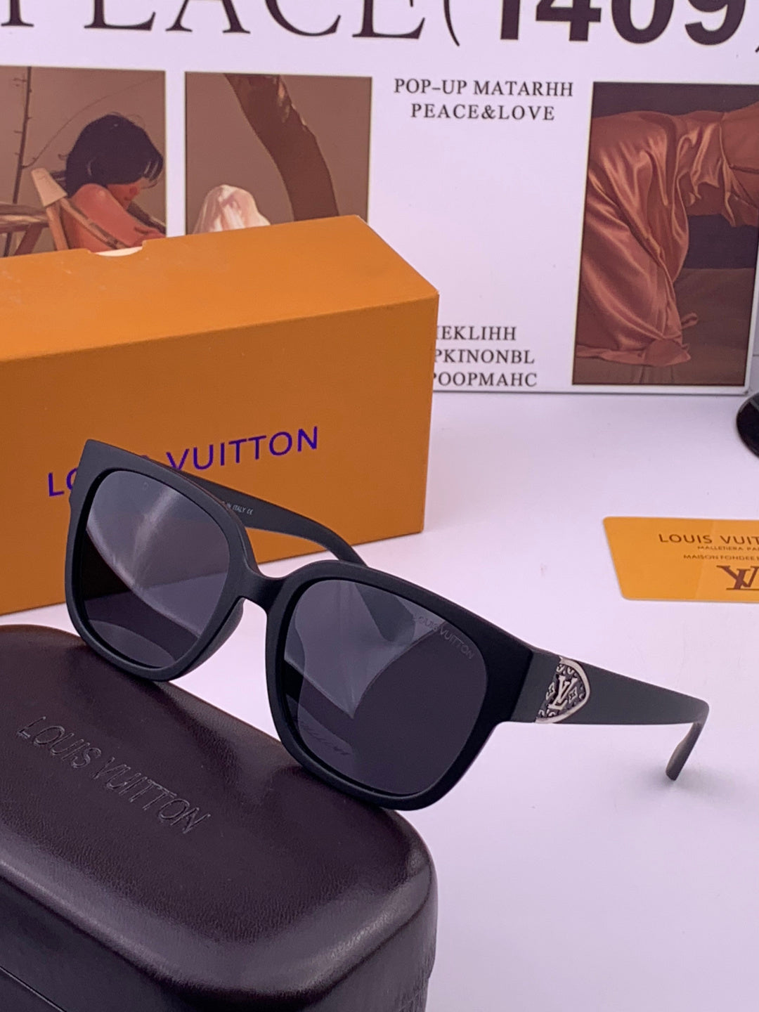 Louis Vuitton L7511 Square Brown Lens Sunglasses for Men & Women - 357736 - detail image 2