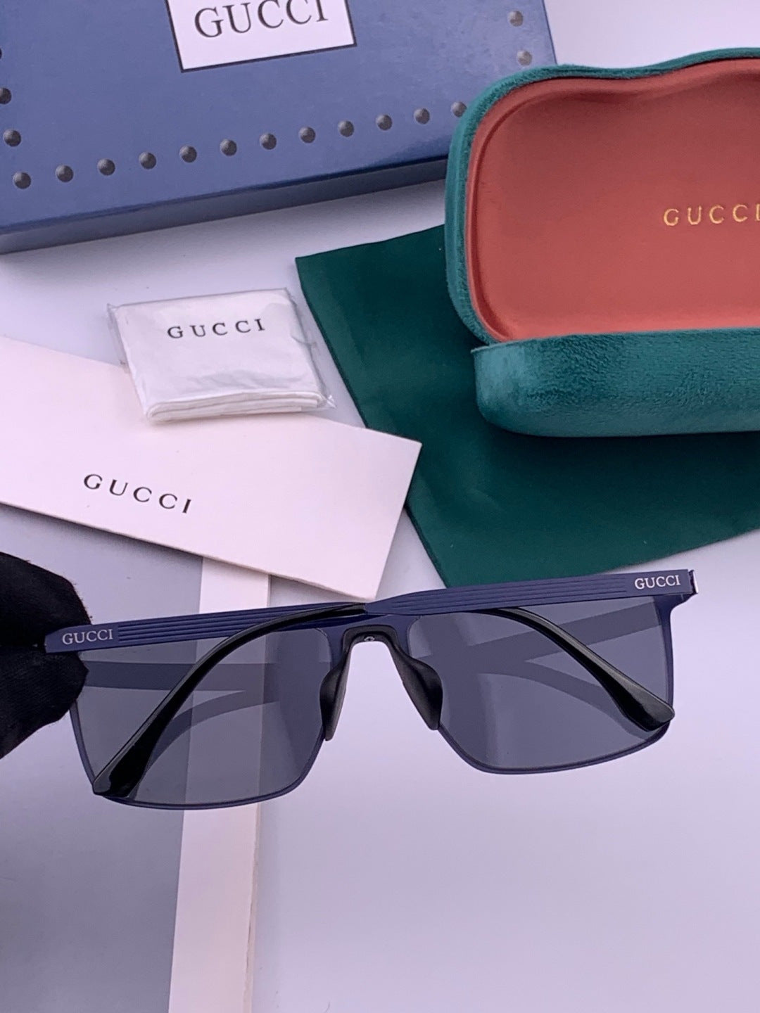 Gucci G6225 Polarized Aviator Gold Lens Sunglasses for Men - 357899 - detail image 6