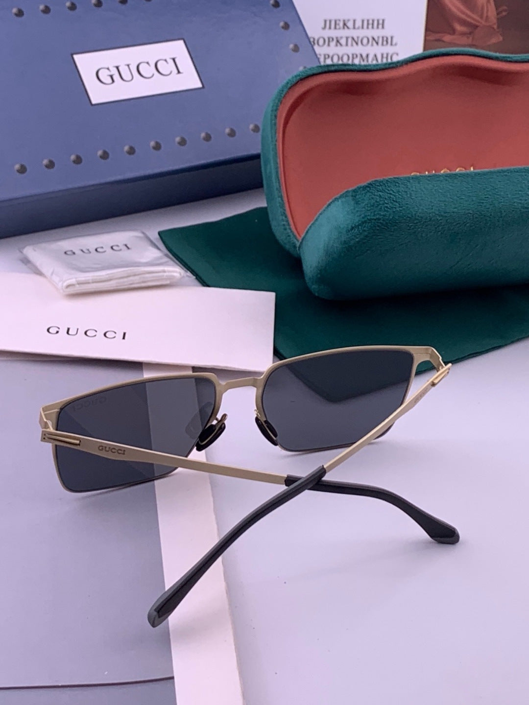 Gucci G9881 Fashion Gold Lens Sunglasses for Men & Women - 357902 - detail image 5