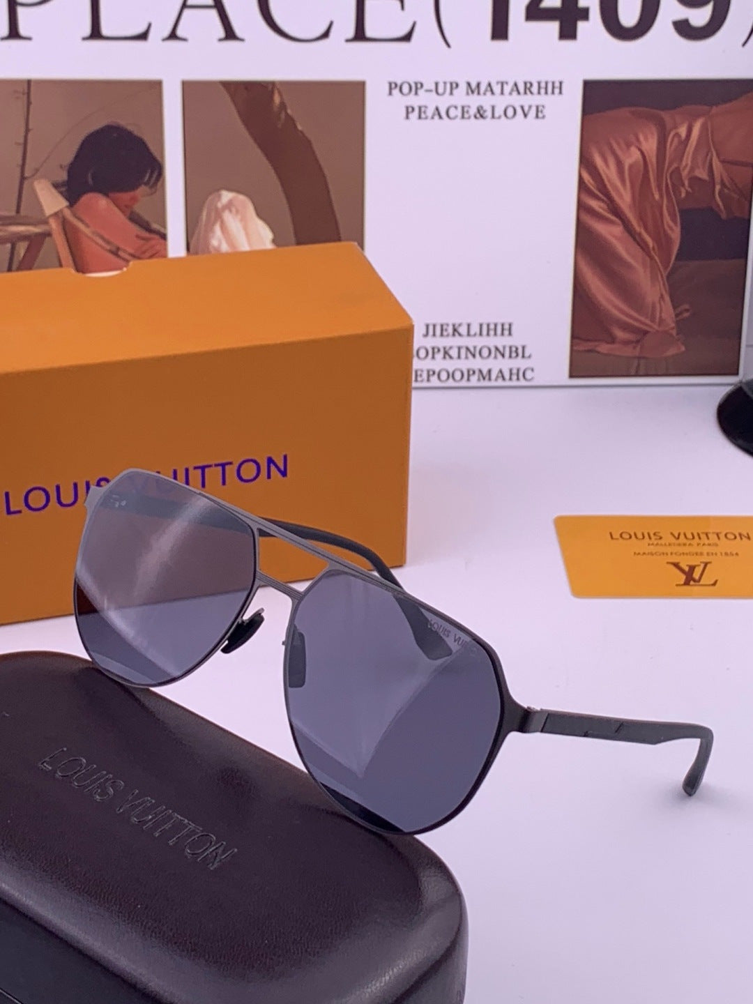 Louis Vuitton L315 Fashion Gold Lens Sunglasses for Men & Women - 357713 - detail image 2