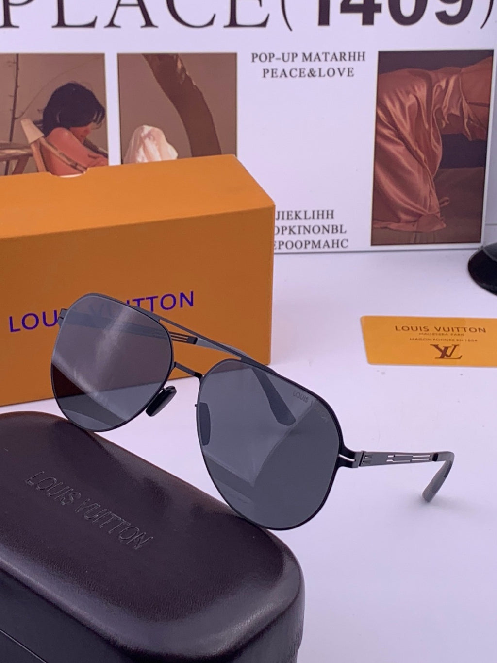 Louis Vuitton L39 Fashion Gold Lens Sunglasses for Men & Women - 357717 - detail image 2
