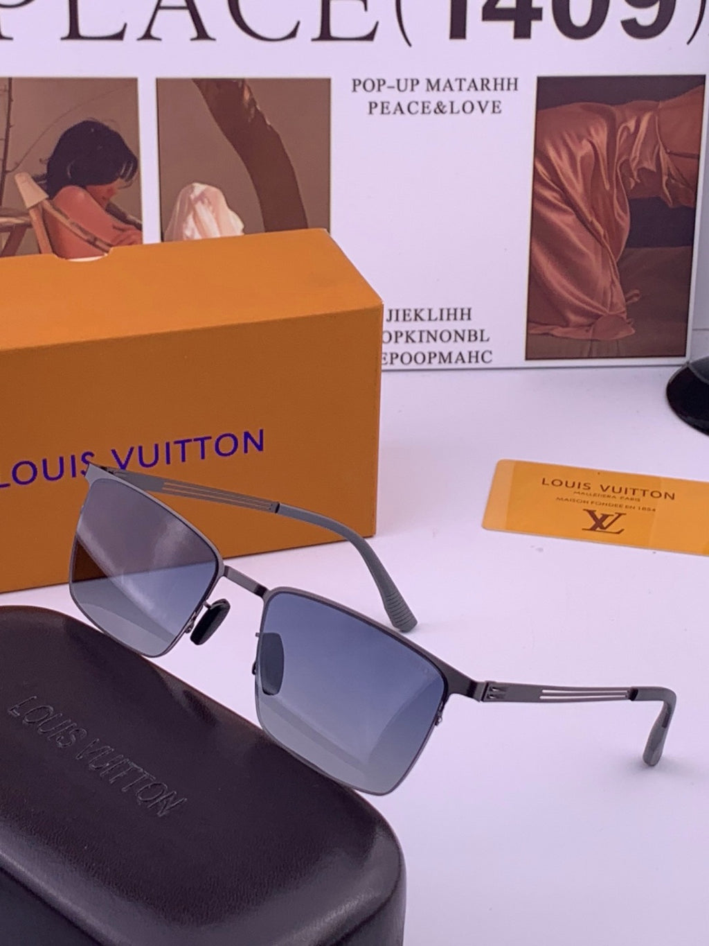 Louis Vuitton L510 Fashion Gold Lens Sunglasses for Men & Women - 357721 - detail image 2
