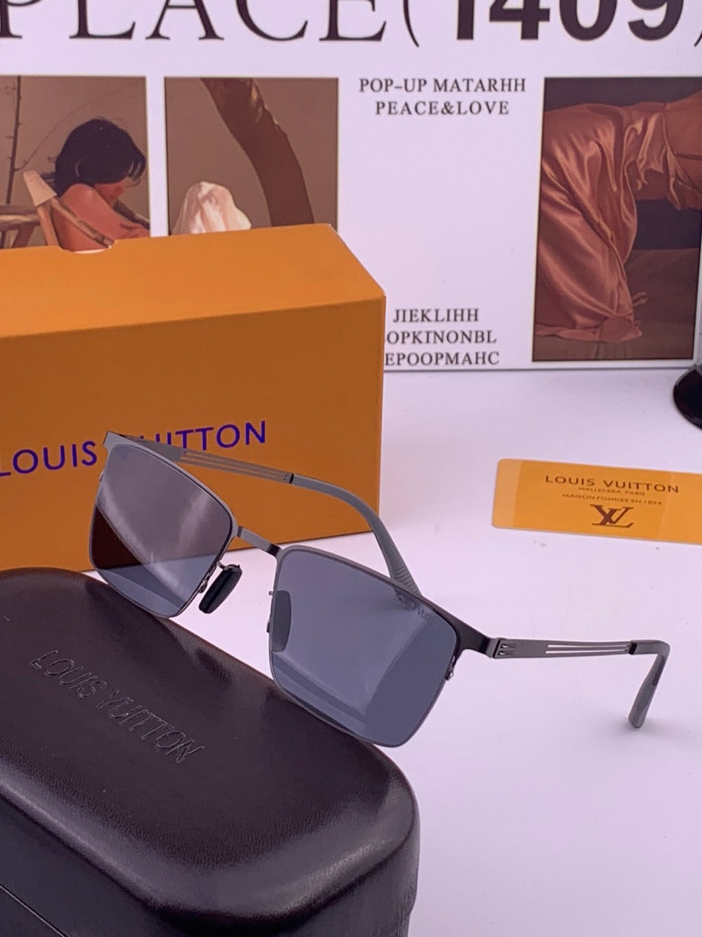 Louis Vuitton L510 Fashion Gold Lens Sunglasses for Men & Women - 357722 - detail image 2