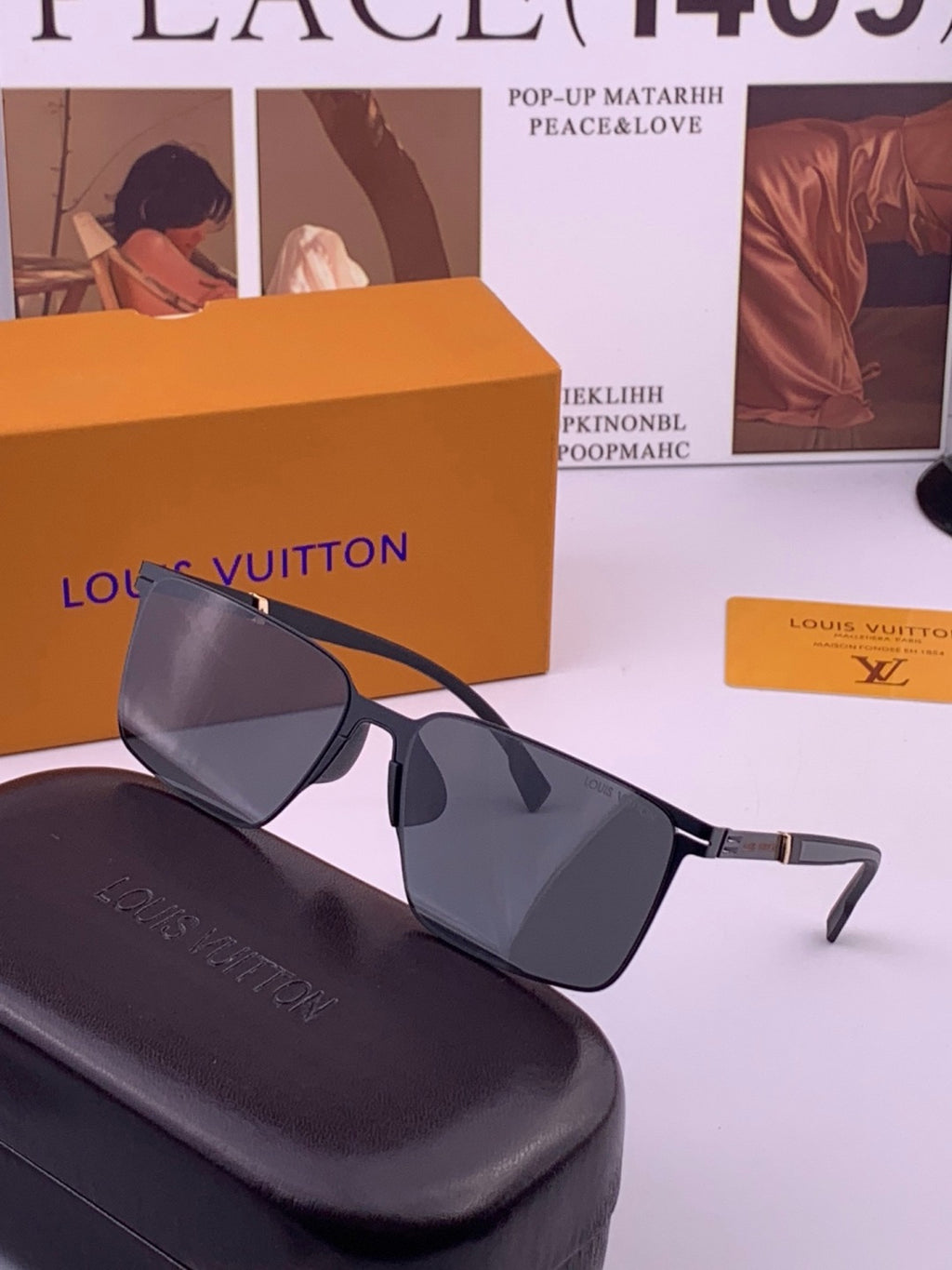 Louis Vuitton L316 Fashion Gold Lens Sunglasses for Men & Women - 357723 - detail image 2