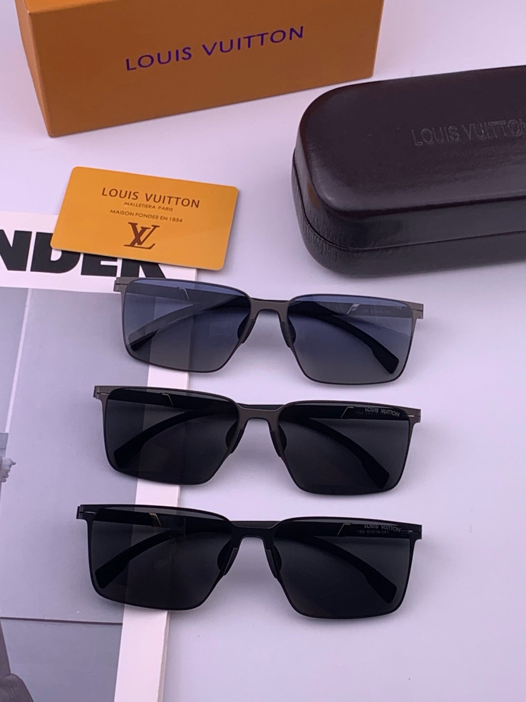 Louis Vuitton L316 Fashion Brown Lens Sunglasses for Men & Women - 357725 - detail image 7