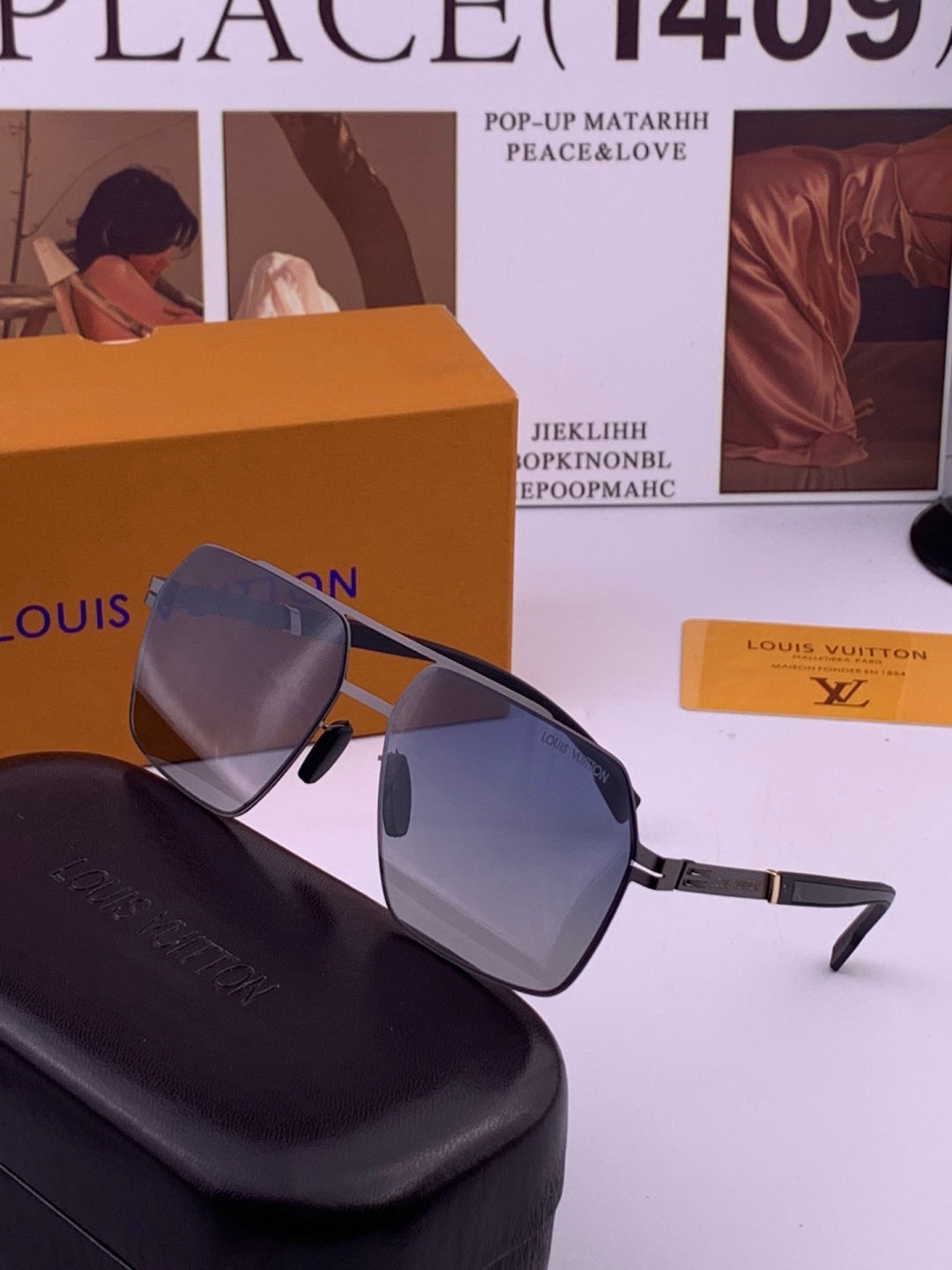 Louis Vuitton L313 Fashion Gold Lens Sunglasses for Men & Women - 357727 - detail image 3