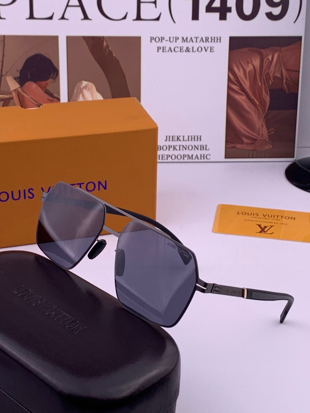 Louis Vuitton L313 Fashion Gold Lens Sunglasses for Men & Women - 357728 - detail image 2