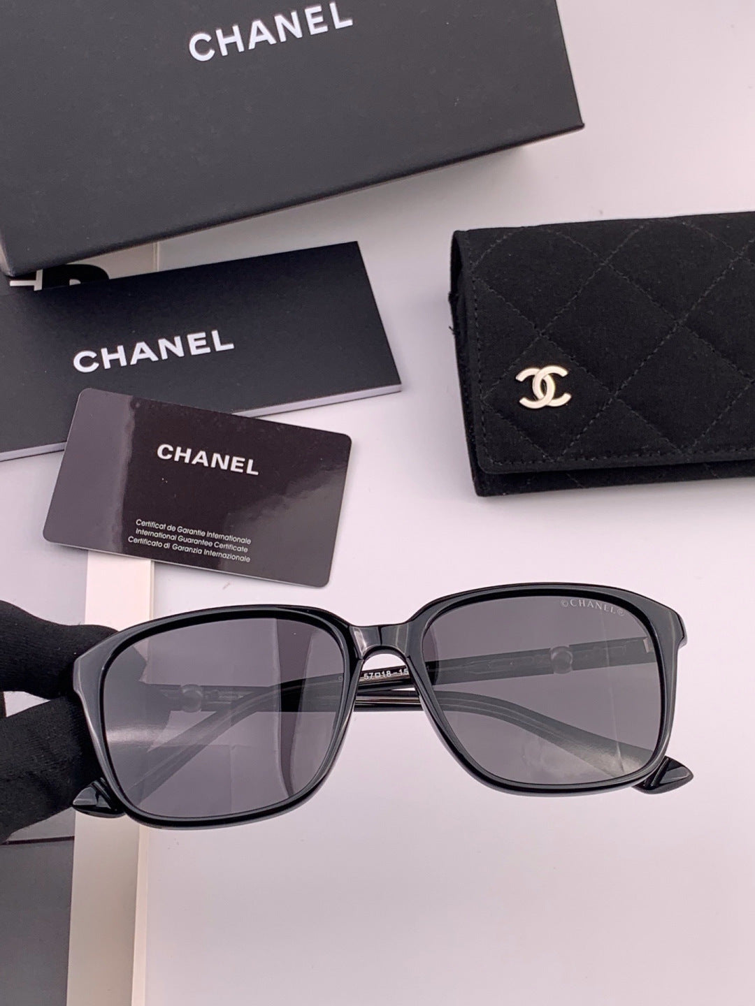 Chanel CH9991 Metal Square Red Lens Sunglasses for Men & Women - 357971 - detail image 2
