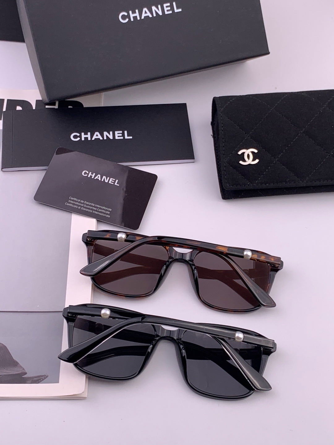 Chanel CH9991 Metal Square Red Lens Sunglasses for Men & Women - 357971 - detail image 6