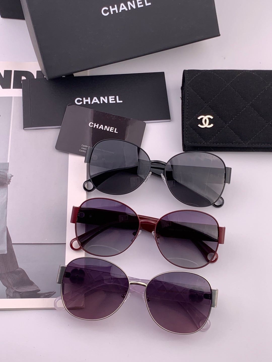 Chanel CH65910 Polarized Fashion Black Lens Sunglasses for Women - 357972 - detail image 7