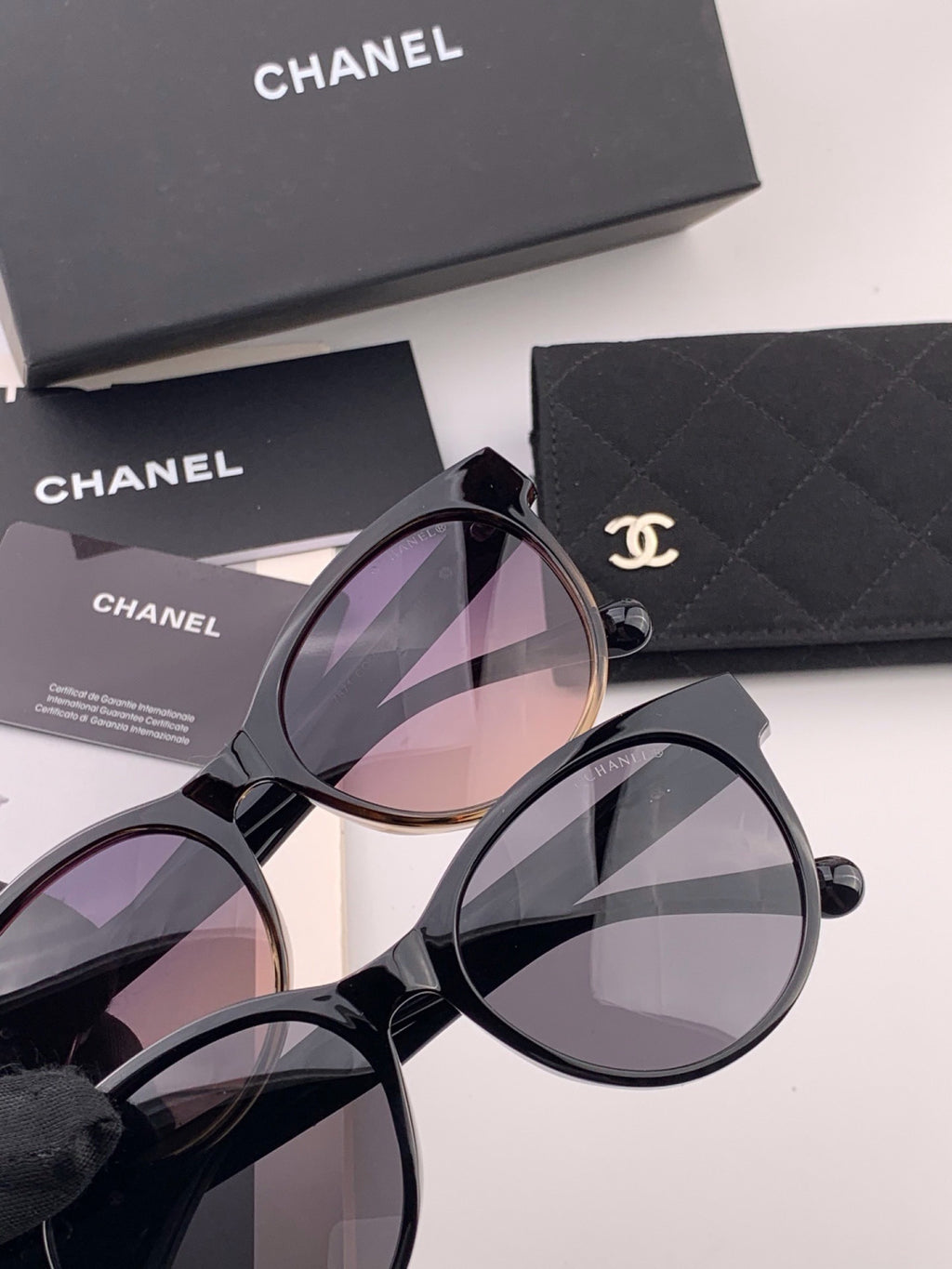Chanel CH1787 Polarized Round Pink Lens Sunglasses for Women - 357974 - detail image 5