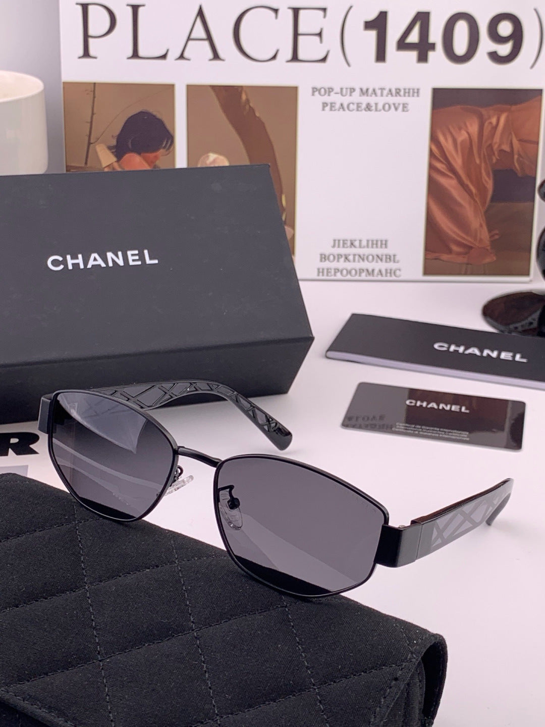 Chanel CH29510 Polarized Fashion Blue Lens Sunglasses for Women - 357976 - detail image 4