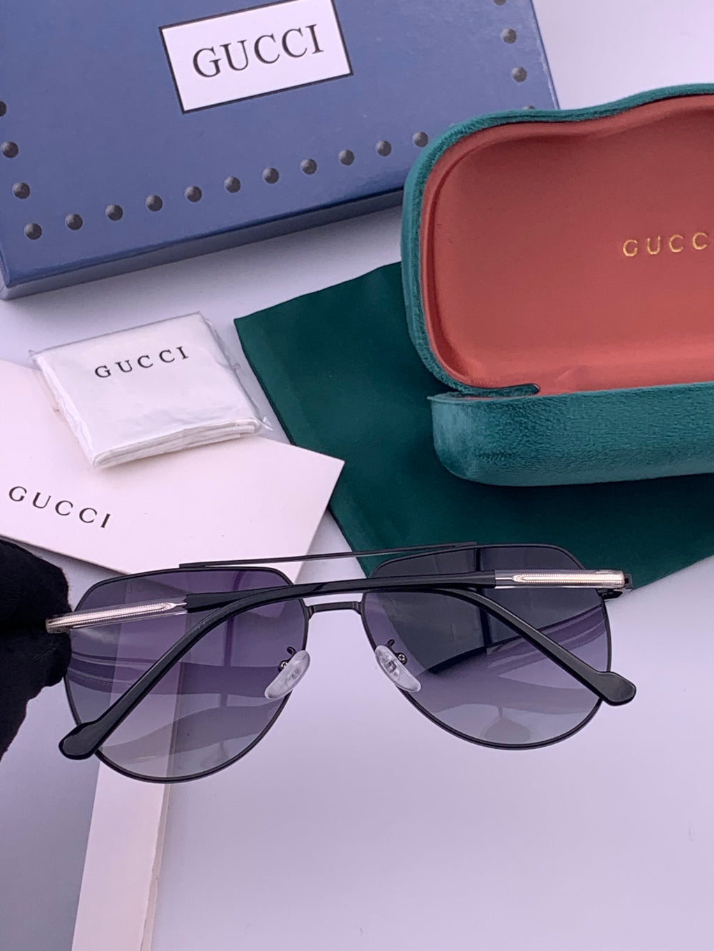 Gucci 5327 Polarized Aviator Gold Lens Sunglasses for Men & Women - 357886 - detail image 2