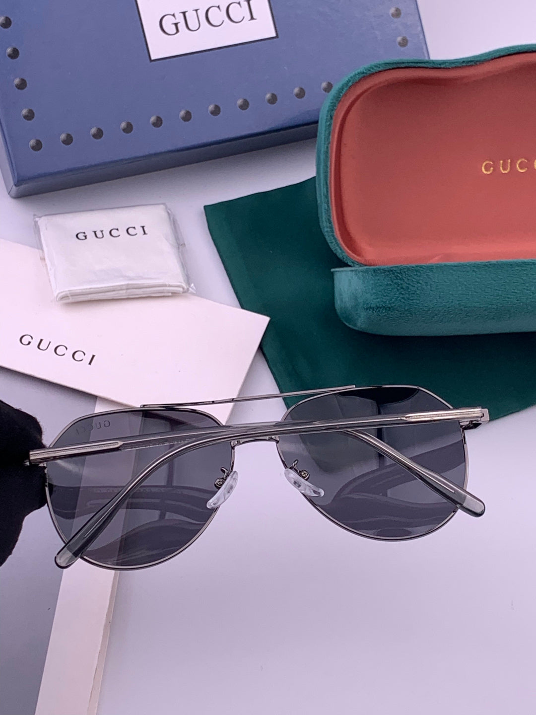 Gucci 5327 Polarized Aviator Gold Lens Sunglasses for Men & Women - 357889 - detail image 4