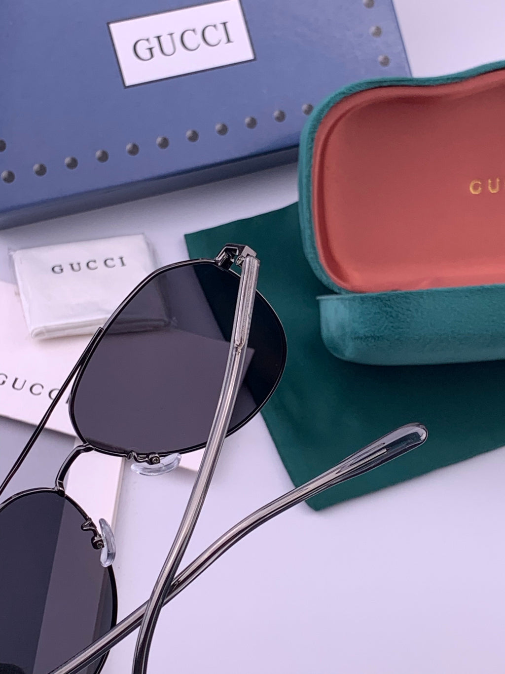 Gucci 5327 Polarized Aviator Gold Lens Sunglasses for Men & Women - 357889 - detail image 5