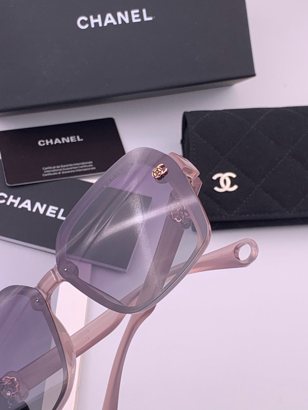 Chanel CH9788 Polarized Oversized Purple Lens Sunglasses for Men & Wo - 357978 - detail image 4