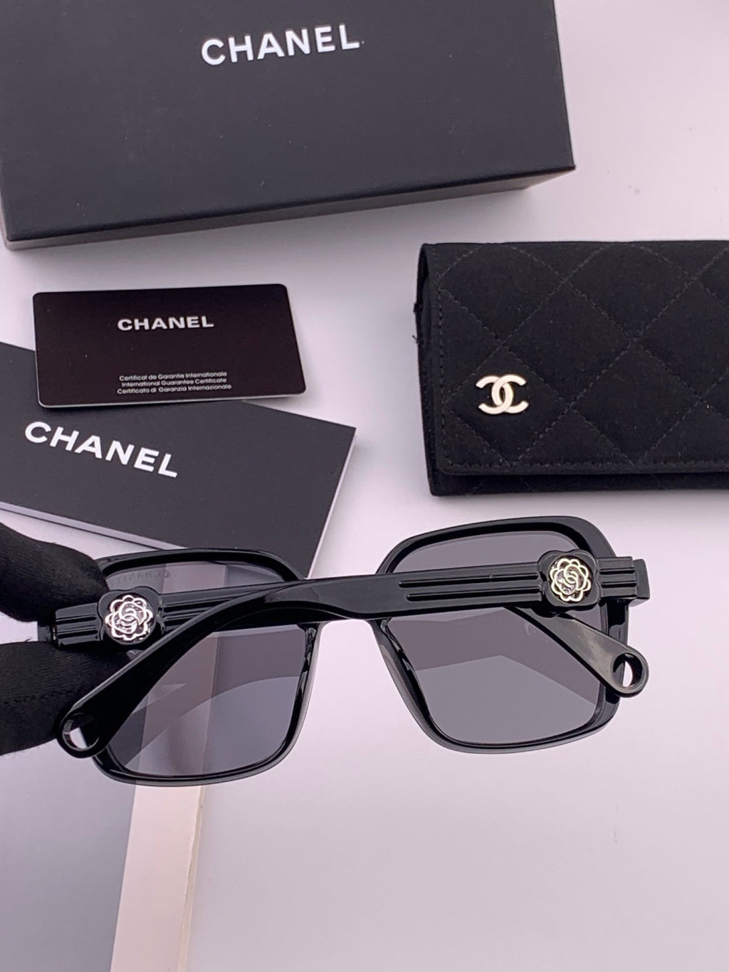 Chanel CH9788 Polarized Oversized Black Lens Sunglasses for Men & Wom - 357979 - detail image 7