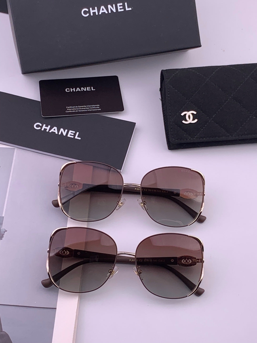 Chanel CH0915 Polarized Fashion Brown Lens Sunglasses for Men & Women - 357981 - detail image 6