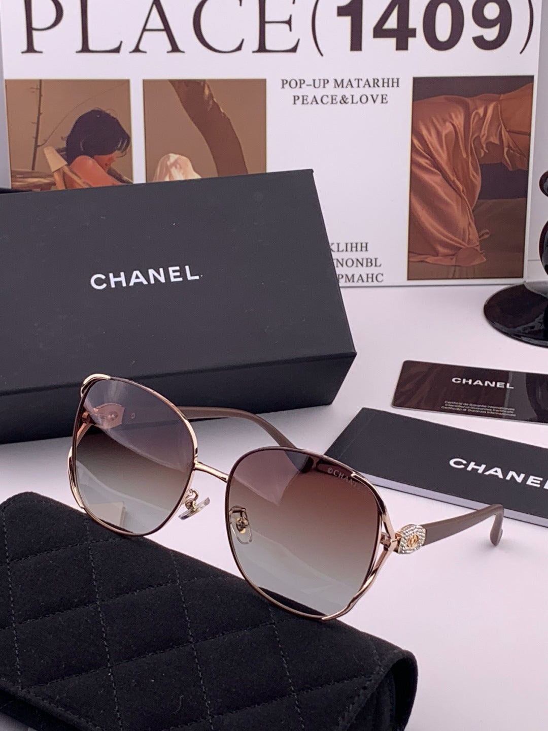 Chanel CH0915 Polarized Fashion Brown Lens Sunglasses for Men & Women - 357981 - detail image 2