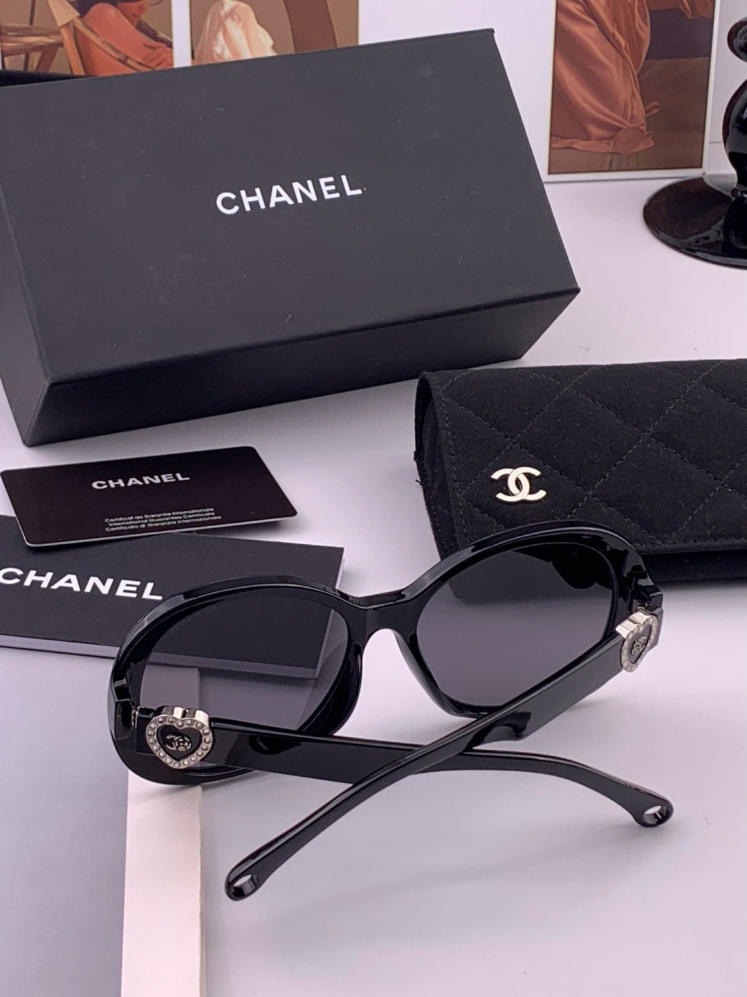 Chanel CH6788 Polarized Oversized Black Lens Sunglasses for Men & Wom - 357983 - detail image 5