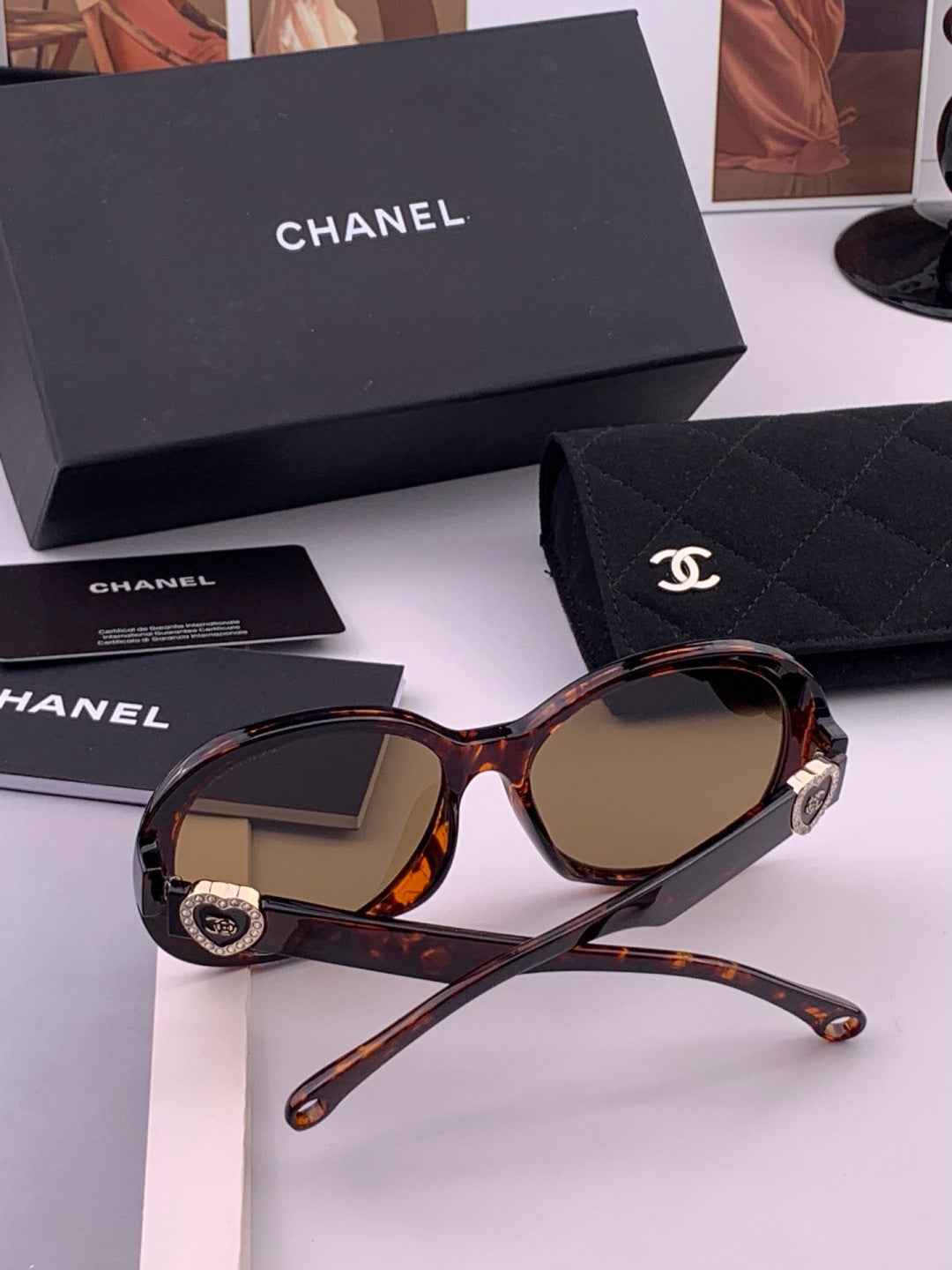 Chanel CH6788 Polarized Oversized Black Lens Sunglasses for Men & Wom - 357984 - detail image 5