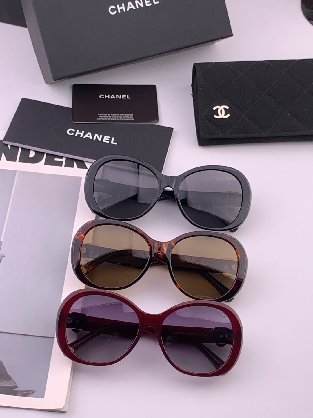 Chanel CH6788 Polarized Oversized Black Lens Sunglasses for Men & Wom - 357984 - detail image 7