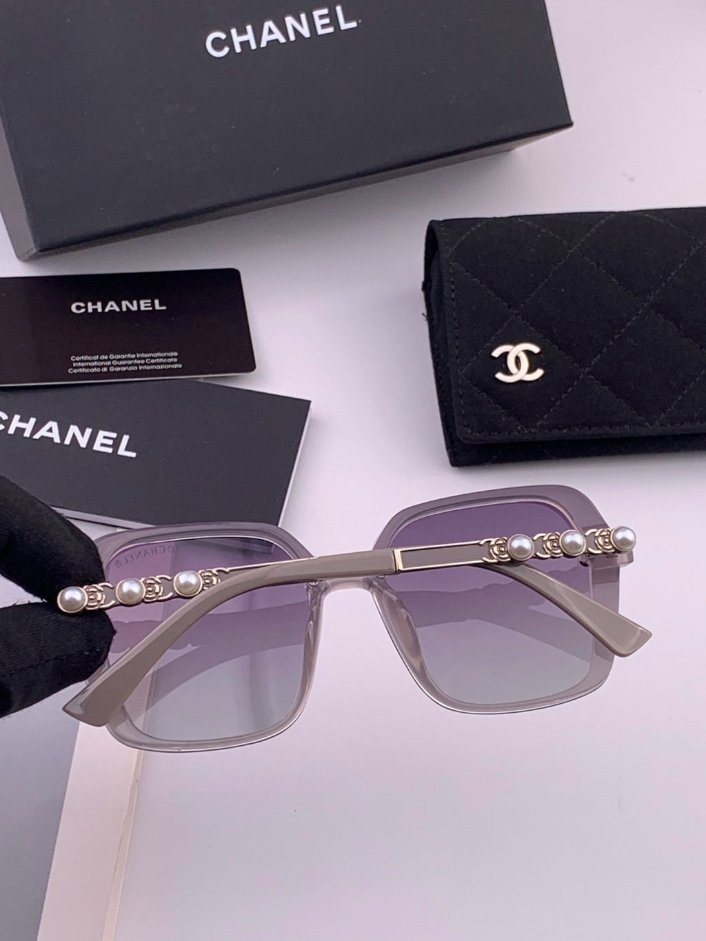 Chanel CH8788 Polarized Oversized Gray Lens Sunglasses for Men & Wome - 357985 - detail image 3