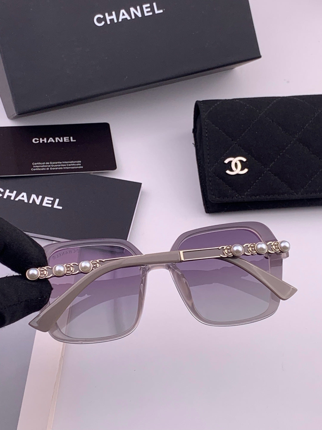 Chanel CH8788 Polarized Oversized Gray Lens Sunglasses for Men & Wome - 357985 - detail image 3
