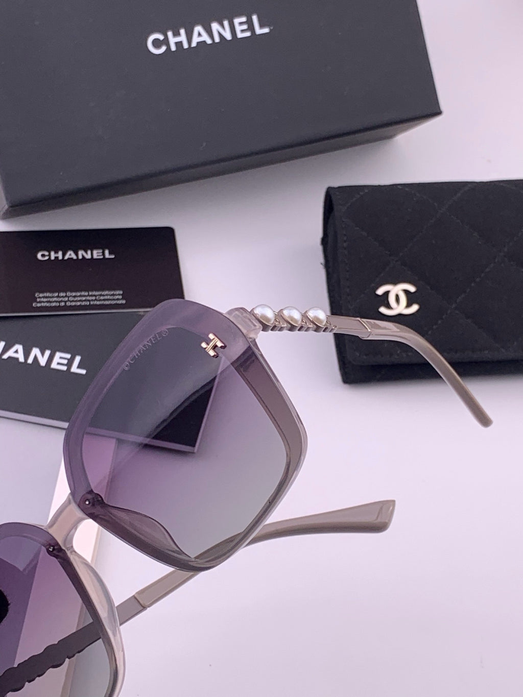 Chanel CH8788 Polarized Oversized Gray Lens Sunglasses for Men & Wome - 357985 - detail image 2