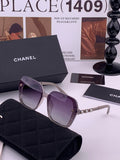 Chanel CH8788 Polarized Oversized Gray Lens Sunglasses for Men & Wome - 357985
