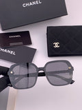 Chanel CH8788 Polarized Oversized Black Lens Sunglasses for Men & Wom - 357986