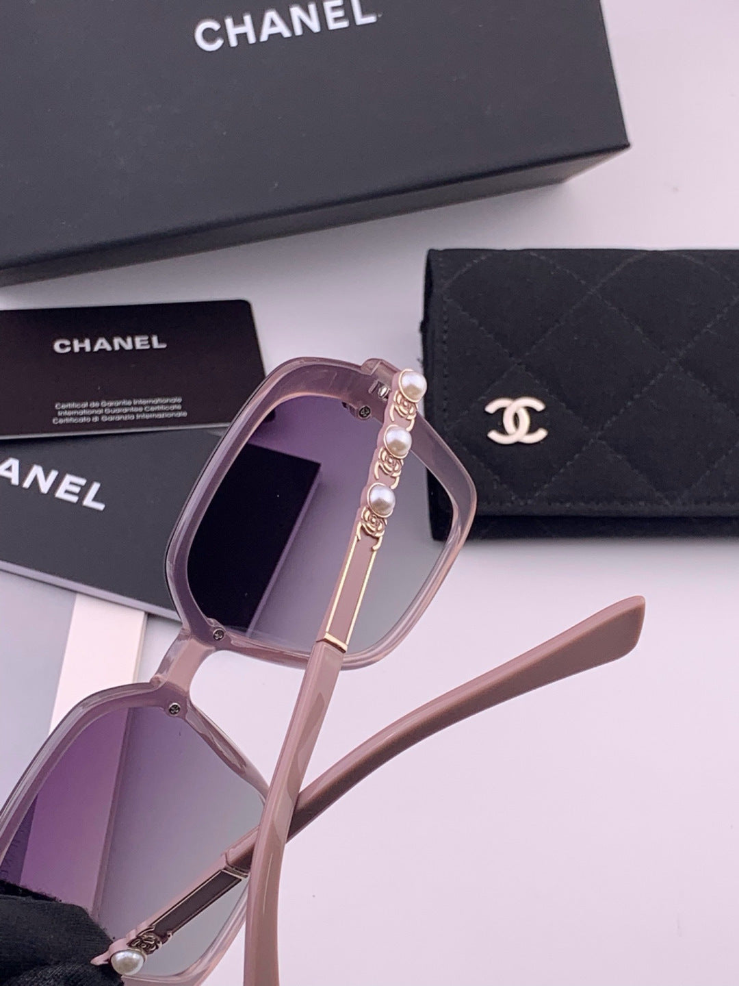 Chanel CH8788 Polarized Oversized Purple Lens Sunglasses for Men & Wo - 357987 - detail image 5
