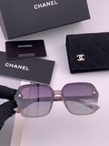Chanel CH8788 Polarized Oversized Purple Lens Sunglasses for Men & Wo - 357987