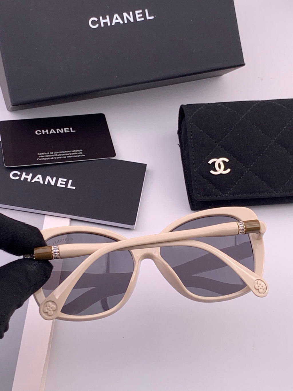 Chanel CH4907 Polarized Square Gray Lens Sunglasses for Women - 358153 - detail image 4