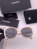 Chanel CH4907 Polarized Square Gray Lens Sunglasses for Women - 358153