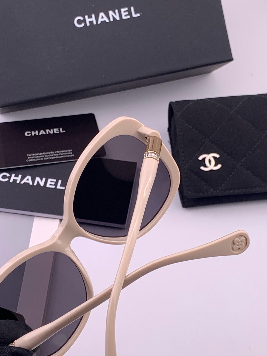 Chanel CH4907 Polarized Square Gray Lens Sunglasses for Women - 358153 - detail image 5