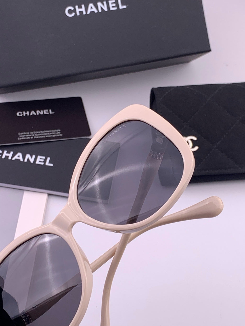 Chanel CH4907 Polarized Square Gray Lens Sunglasses for Women - 358153 - detail image 7