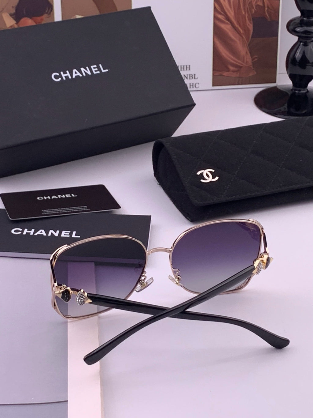 Chanel CH9914 Polarized Fashion Red Lens Sunglasses for Men & Women - 358154 - detail image 6