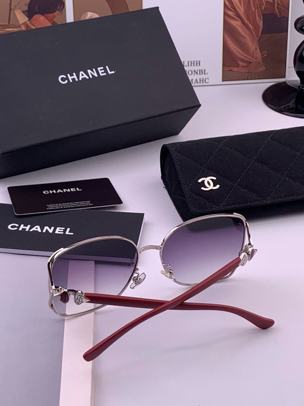 Chanel CH9914 Polarized Fashion Red Lens Sunglasses for Men & Women - 358155 - detail image 6