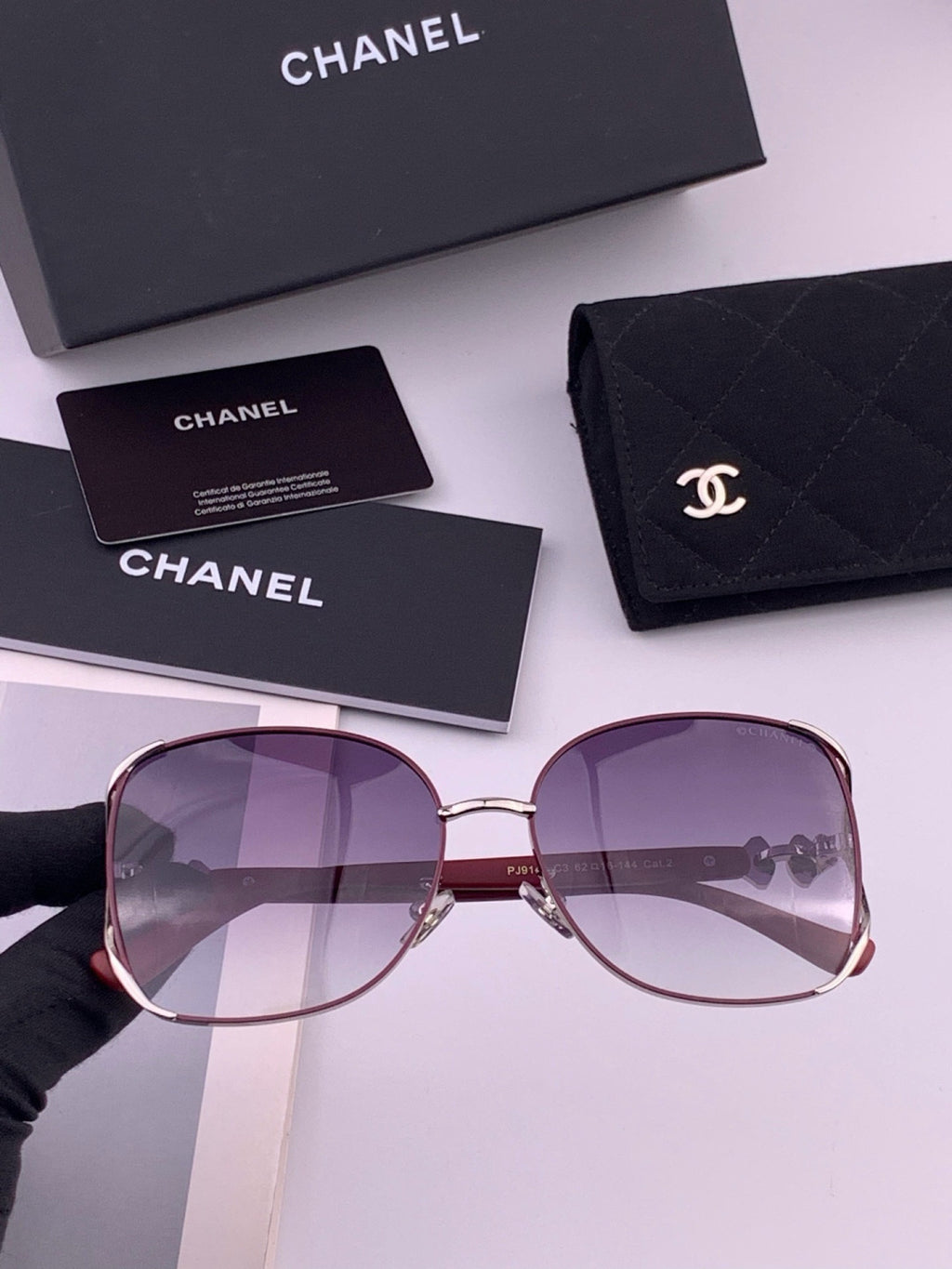Chanel CH9914 Polarized Fashion Red Lens Sunglasses for Men & Women - 358155