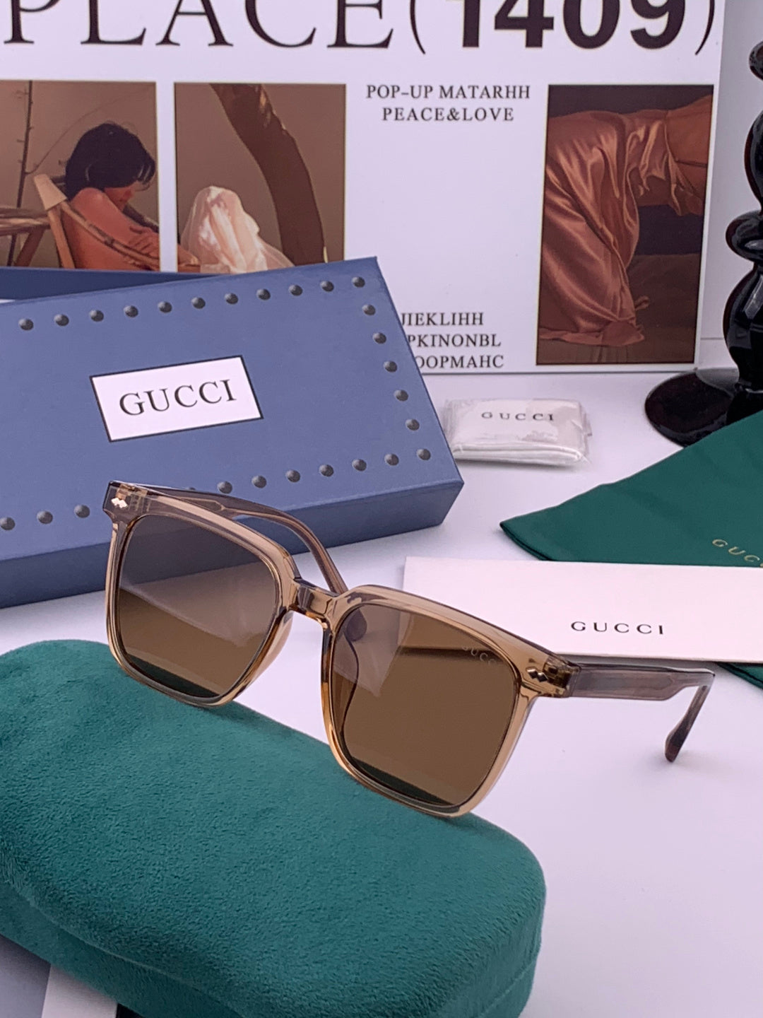 Gucci G0514 Square Brown Lens Sunglasses for Men & Women - 357881 - detail image 2