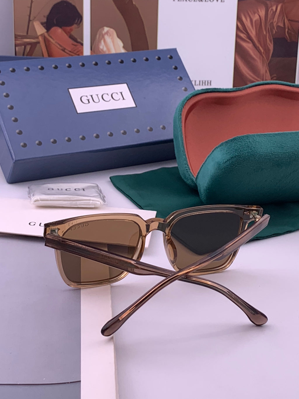 Gucci G0514 Square Brown Lens Sunglasses for Men & Women - 357881 - detail image 6
