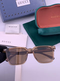 Gucci G0514 Square Brown Lens Sunglasses for Men & Women - 357881